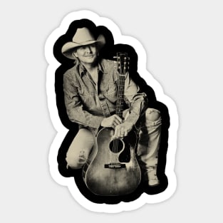 Alan jackson 80s Sticker